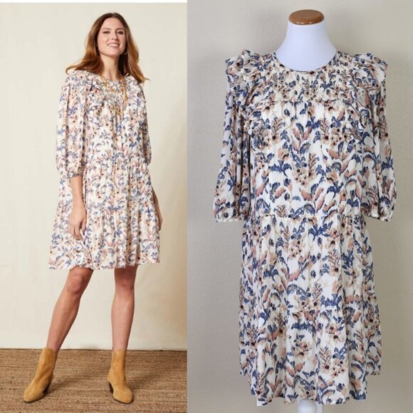 Matilda Jane Dresses & Skirts - Good Hart Matilda Jane Perennial Florals Ruffled Dress NEW Small
